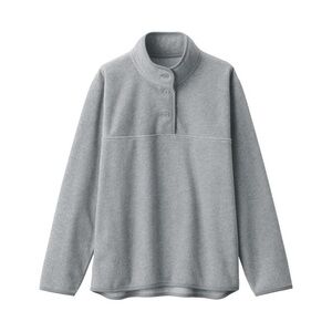 Muji Women's Recyclable Fleece Pullover Gray size XL